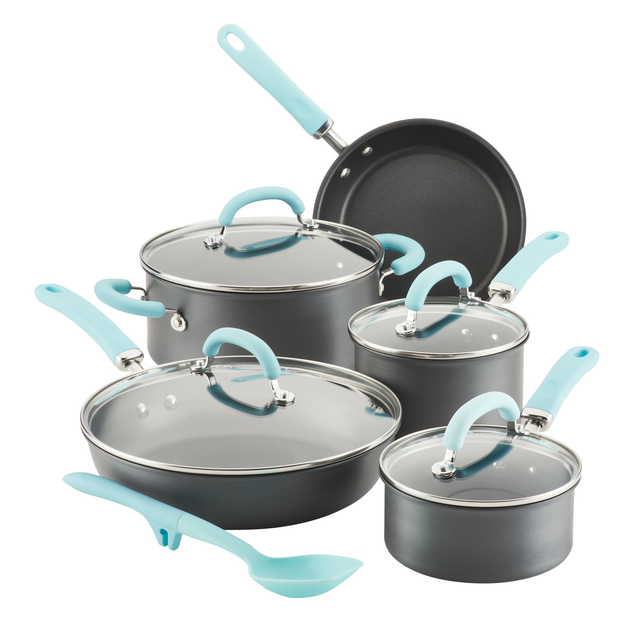 10-Piece Hard Anodized Nonstick Induction Cookware Set
